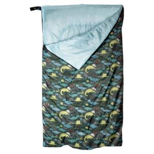 World Famous Sports Sleeping Bag with Backpack Green Dinosaurs Camping Comfort
